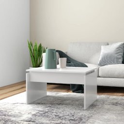 Masuta de cafea, alb, 68x50x38 cm, PAL GartenMobel Dekor