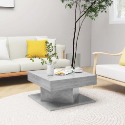 Masuta de cafea, gri beton, 57x57x30 cm, PAL GartenMobel Dekor