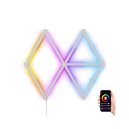 SET 9x șină LED RGBW dimabilă Nanoleaf NL59-K-0002LW-9PK-EU LINES 1200-6000K Wi-Fi