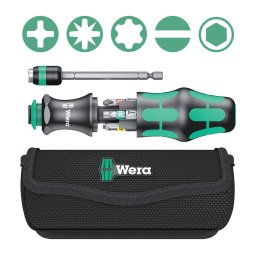 Trusa cu maner Rapidaptor si 6 biti 7 piese WERA Kraftform Kompakt 20 Tool Finder 1 05051016001
