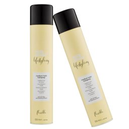 Pachet DUO Fixativ cu fixare medie Milk Shake Lifestyling Flexible, 500 ml