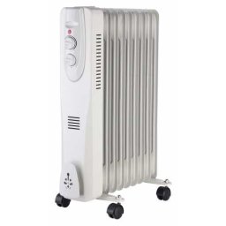 Calorifer Portabil cu Ulei, 9 Elementi, Putere 2000W, Termostat Reglabil, Protecție Supraîncălzire, Mobil cu Role, Well