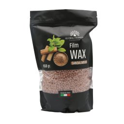 Ceară pentru epilare Film Wax, Global Fashion, 1000 gr, Lemn de santal