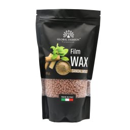 Ceară pentru epilare Film Wax, Global Fashion, 450 gr, Lemn de santal