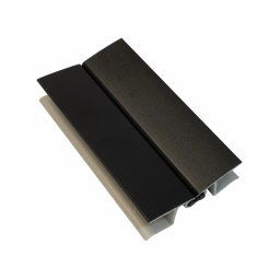 Coltar MULTIANGOLO pentru plinta bucatarie, H=100/120/150 mm, L=55 mm, l=15 mm, finisaj negru (Inaltime: 150 mm)