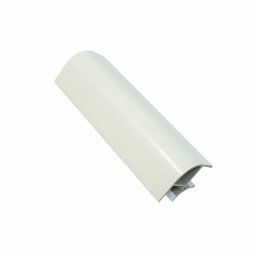 Coltar inclinat la 90°pentru plinta bucatarie, H=100/120 mm, L=25 mm, l=13 mm, finisaj alb (Inaltime plinta: 120 mm)