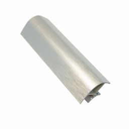 Coltar inclinat la 90°pentru plinta bucatarie, H=100/120/150 mm, L=25 mm, l=13 mm, finisaj aluminiu (Inaltime plinta: 100 mm)