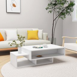 Masuta de cafea, alb, 105x55x32 cm, PAL GartenMobel Dekor