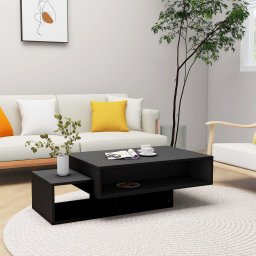 Masuta de cafea, negru, 105x55x32 cm, PAL GartenMobel Dekor