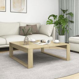Masuta de cafea, stejar sonoma, 100x100x35 cm, PAL GartenMobel Dekor