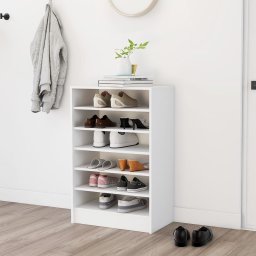 Pantofar, alb, 60x35x92 cm, PAL GartenMobel Dekor