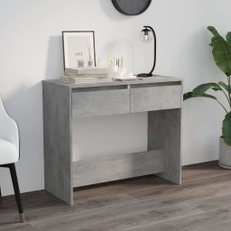 Masa consola, gri beton, 89x41x76,5 cm, otel GartenMobel Dekor