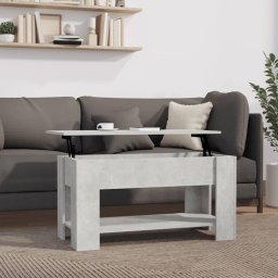 Masuta de cafea, gri beton, 101x49x52 cm, lemn prelucrat GartenMobel Dekor