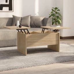 Masuta de cafea, stejar sonoma, 80x50x42,5 cm, lemn prelucrat GartenMobel Dekor