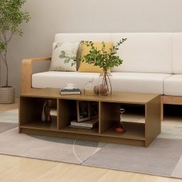 Masuta de cafea, maro miere, 110x50x34 cm, lemn masiv de pin GartenMobel Dekor