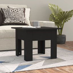 Masuta de cafea, negru, 55x55x42 cm, PAL GartenMobel Dekor
