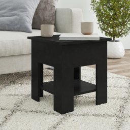 Masuta de cafea, negru, 40x40x42 cm, lemn prelucrat GartenMobel Dekor
