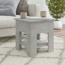 Masuta de cafea, gri beton, 40x40x42 cm, lemn prelucrat GartenMobel Dekor