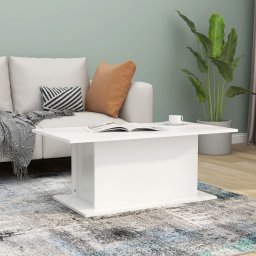 Masuta de cafea, alb, 102x55,5x40 cm, PAL GartenMobel Dekor