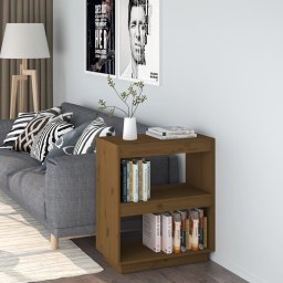 Biblioteca, maro miere, 60x35x71 cm, lemn masiv de pin GartenMobel Dekor