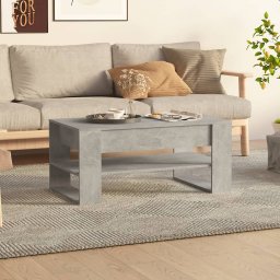Masuta de cafea, gri beton, 102x55x45 cm, lemn prelucrat GartenMobel Dekor