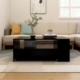 Masuta de cafea, negru, 102x55x42 cm, lemn prelucrat GartenMobel Dekor