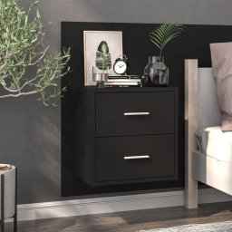 Noptiera de perete, negru GartenMobel Dekor