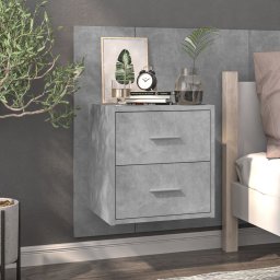 Noptiera de perete, gri beton GartenMobel Dekor