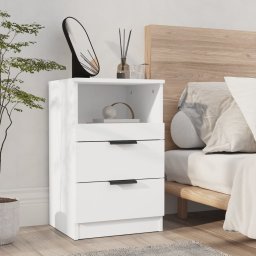 Noptiera, alb, lemn prelucrat GartenMobel Dekor