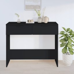 Masuta consola, negru, 90x36x75 cm, lemn compozit GartenMobel Dekor