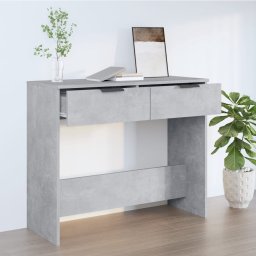 Masuta consola, gri beton, 90x36x75 cm, lemn prelucrat GartenMobel Dekor