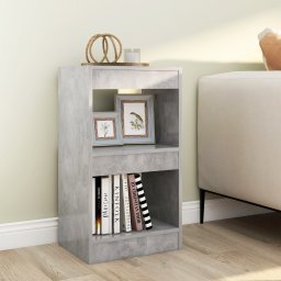 Biblioteca/Separator camera, gri beton, 40x30x72 cm GartenMobel Dekor
