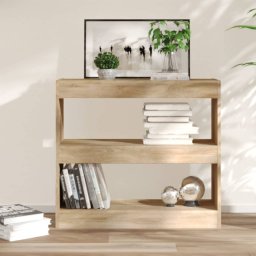 Biblioteca/Separator camera, stejar sonoma, 80x30x72 cm GartenMobel Dekor