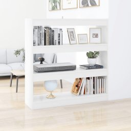 Biblioteca/Separator camera, alb, 100x30x103 cm GartenMobel Dekor