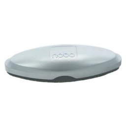 Accesorii birotica Burete NOBO, pentru curatare table din sticla, magnetic, rezerva detasabila si lavabila, argintiu