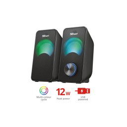BOXE PC Trust Arys RGB Compact 2.0 Speaker Set 23120timbru verde 2.00 lei)