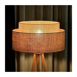 Lampadar YUTE Duolla BOHO 1xE27/15W/230V d. 45 cm maro/crem