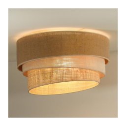 Plafonieră Duolla YUTE TRIO 3xE27/15W/230V d. 60 cm maro/gri/bej