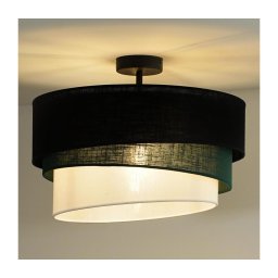 Lustră aplicată Duolla TRIO 1xE27/15W/230V d. 45 cm negru/verde/alb
