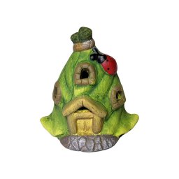 Figurina casuta ceramica+led pentru decoratiuni florale