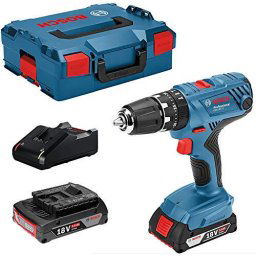 Mașină de găurit cu acumulator GSR 18V-21 18Volt albastru/negru L-BOXX 2x Li-ion baterie 2.0Ah