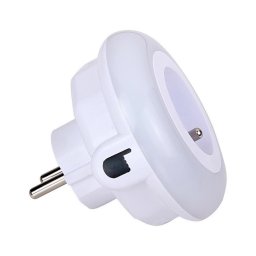 Corp de iluminat LED de orientare cu senzor crepuscular și priză Retlux LED/0,6W/230V