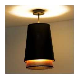 Lustră aplicată BELL Duolla SHINY 1xE27/15W/230V d. 25 cm negru/cupru