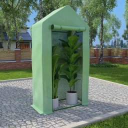 Sera cu cadru din otel, 0,5 m², 1 x 0,5 x 1,9 cm GartenMobel Dekor