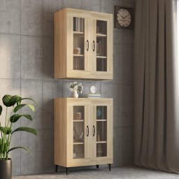 Dulap de perete suspendat, stejar sonoma, 69,5x34x90 cm GartenMobel Dekor