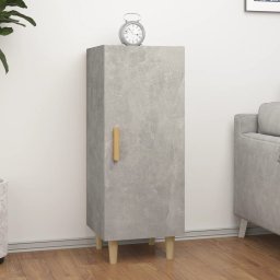 Servanta, gri beton, 34,5x34x90 cm, lemn compozit GartenMobel Dekor