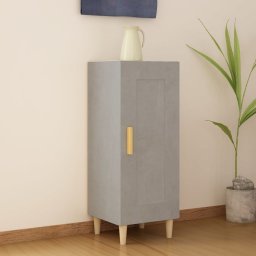 Servanta, gri beton, 34,5x34x90 cm, lemn compozit GartenMobel Dekor