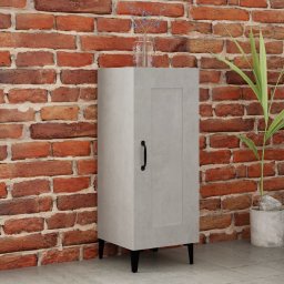 Servanta, gri beton, 34,5x34x90 cm, lemn compozit GartenMobel Dekor