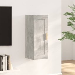 Dulap de perete, gri beton, 35x34x90 cm, lemn compozit GartenMobel Dekor