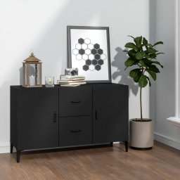 Servanta, negru, 100x36x60 cm, lemn compozit GartenMobel Dekor